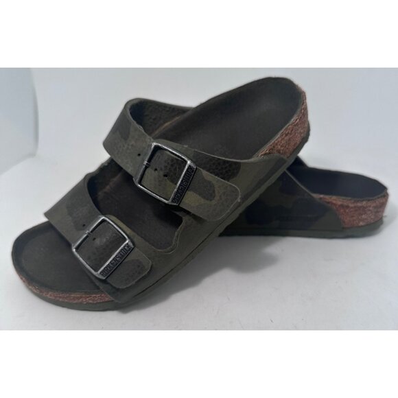 Birkenstock Arizona Kids 1.5 EU 31 Sandals BrownLeather Adjustable Straps - Picture 1 of 11